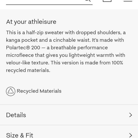 Small TNA Polar Fleece quarter zip cropped - Picture 5 of 8